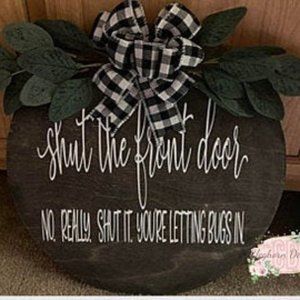 shut the door Door hanger